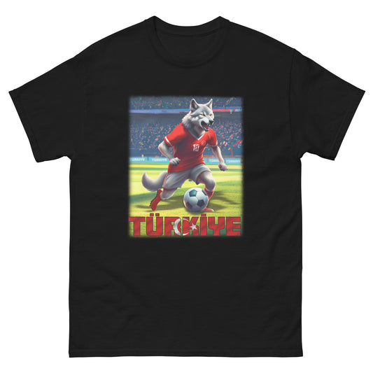 T-shirt unisexe classique alternatif de maillot de football du championnat d'Europe de Turquie