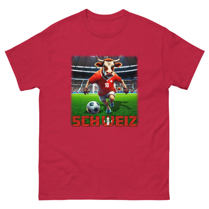 Schweiz EM Fußball Trikot Klassisches Unisex-T-Shirt
