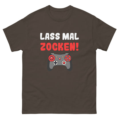 Klassisches Unisex-T-Shirt "Lass mal zocken!"
