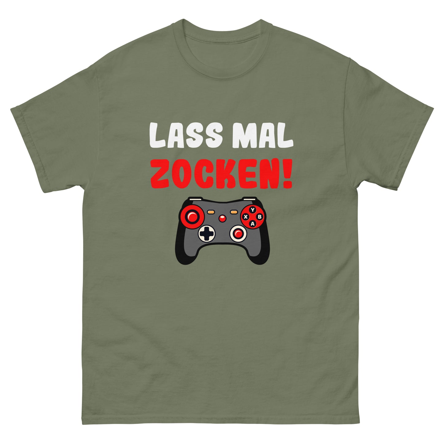 Klassisches Unisex-T-Shirt "Lass mal zocken!"