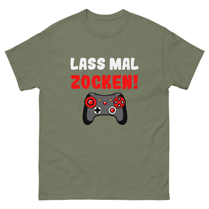 Klassisches Unisex-T-Shirt "Lass mal zocken!"