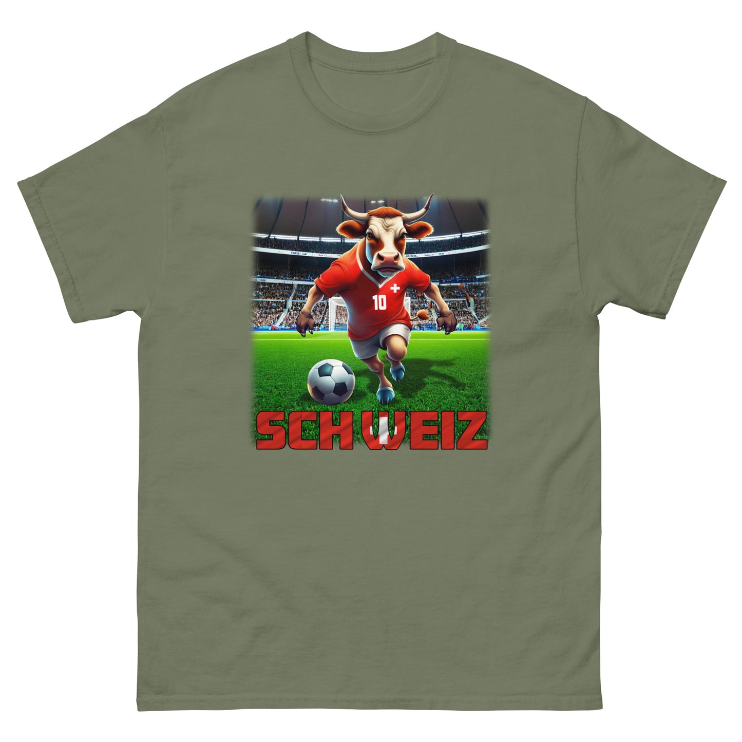 Schweiz EM Fußball Trikot Klassisches Unisex-T-Shirt