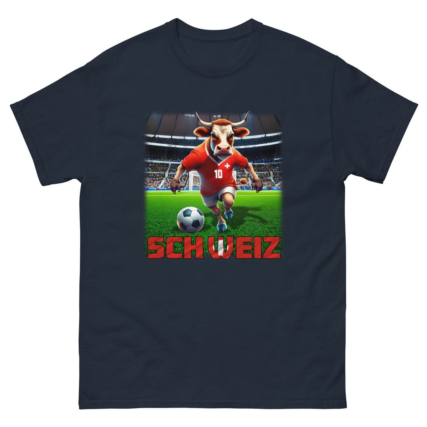 Schweiz EM Fußball Trikot Klassisches Unisex-T-Shirt
