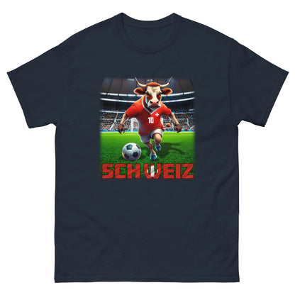 Schweiz EM Fußball Trikot Klassisches Unisex-T-Shirt