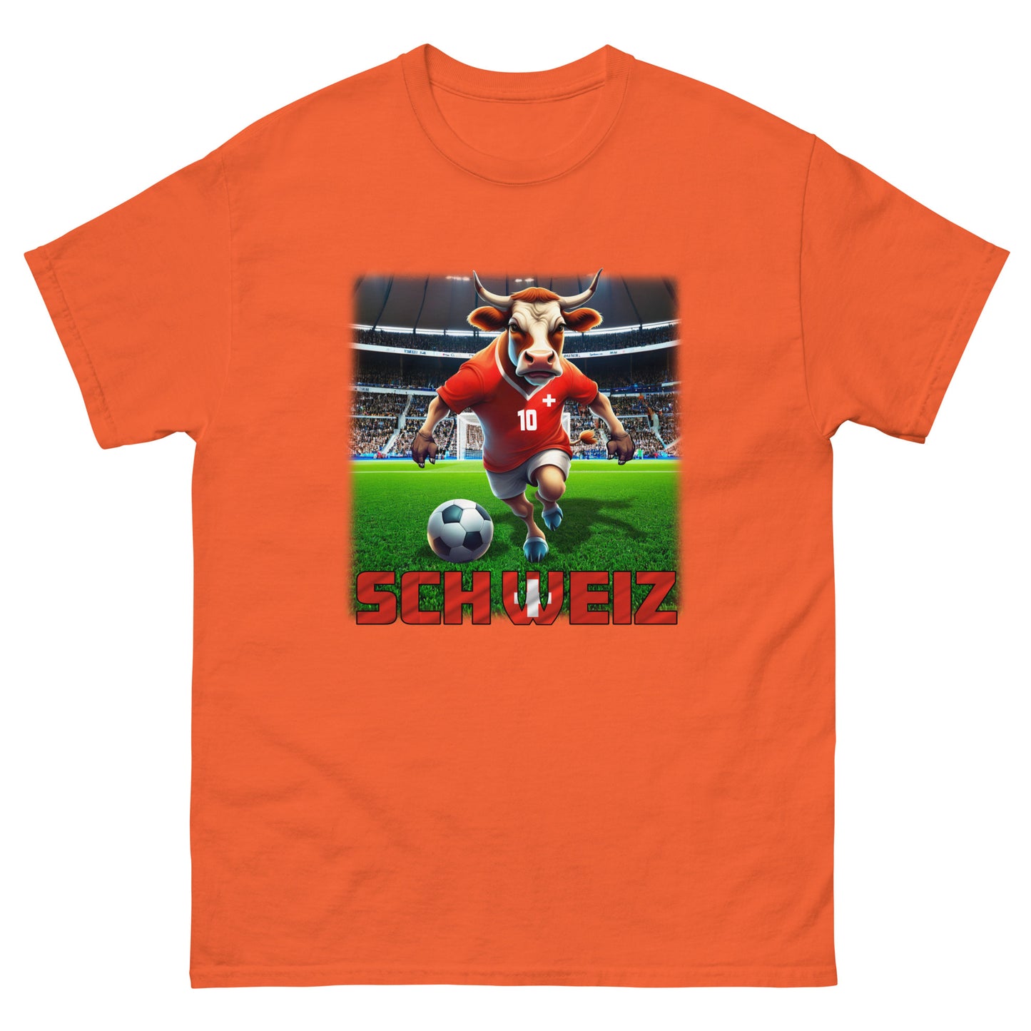Schweiz EM Fußball Trikot Klassisches Unisex-T-Shirt