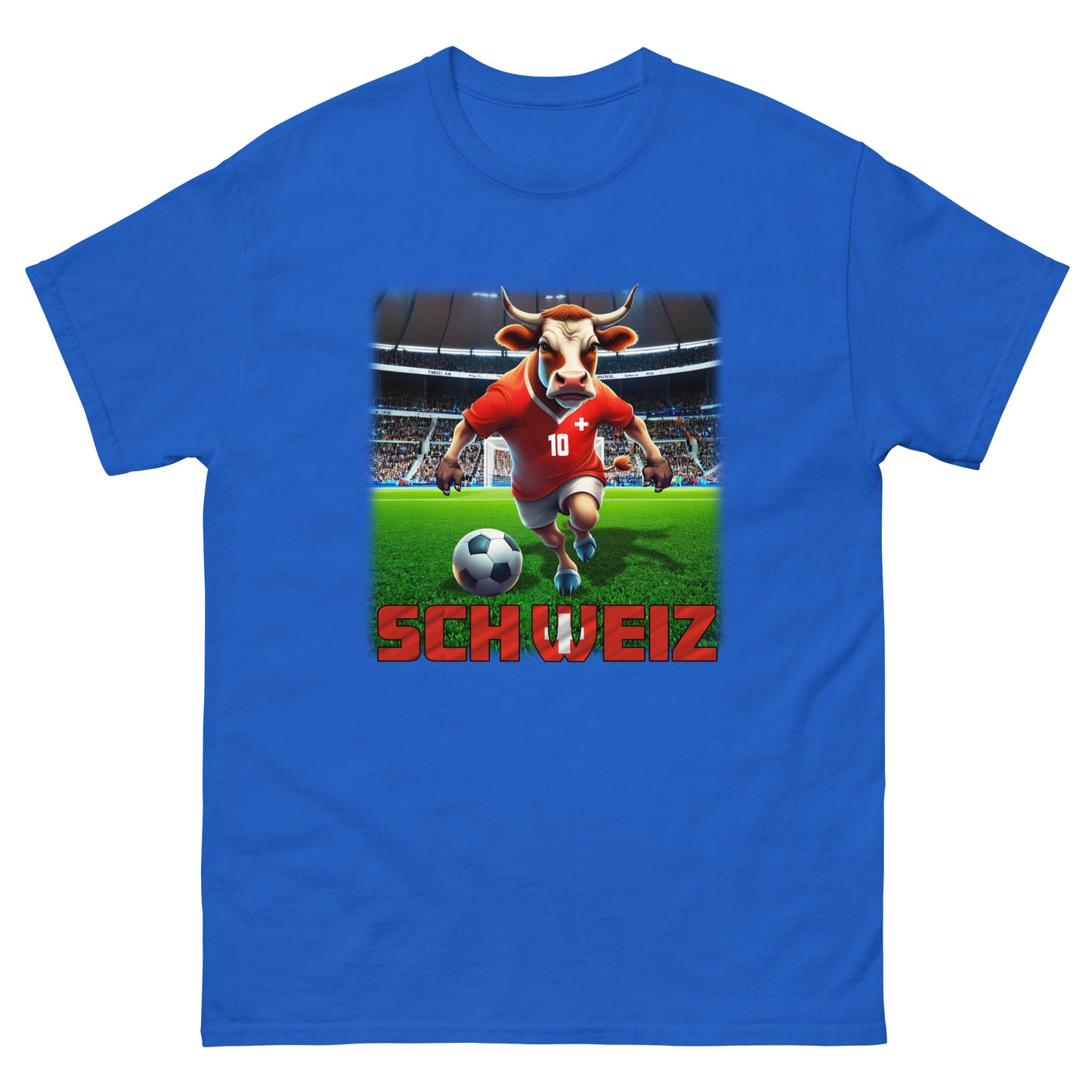 Schweiz EM Fußball Trikot Klassisches Unisex-T-Shirt