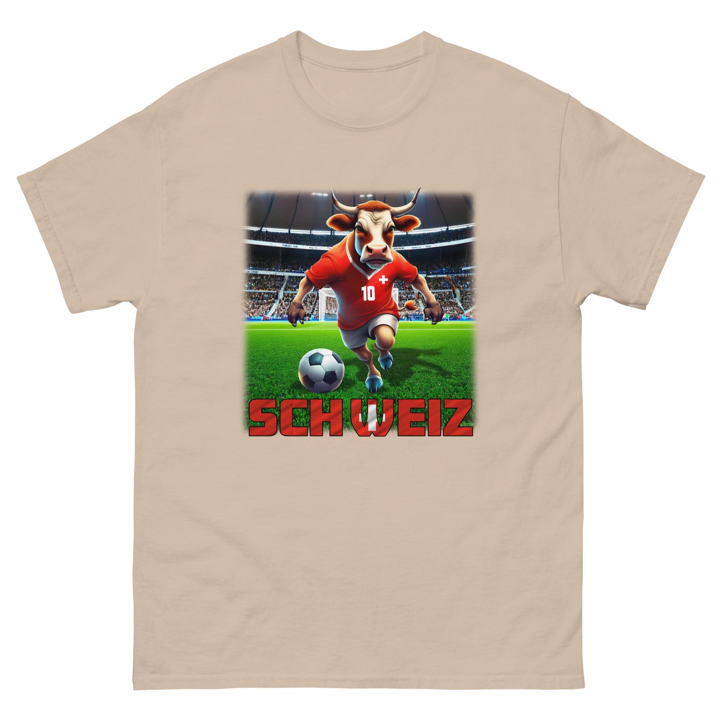 Schweiz EM Fußball Trikot Klassisches Unisex-T-Shirt