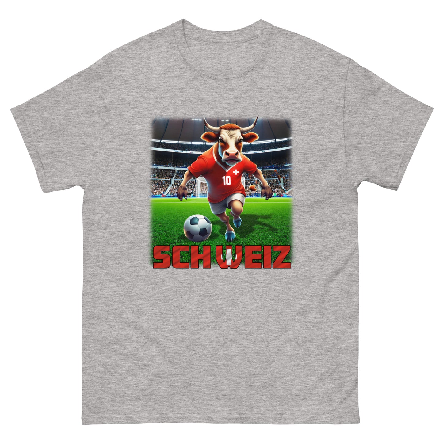 Schweiz EM Fußball Trikot Klassisches Unisex-T-Shirt