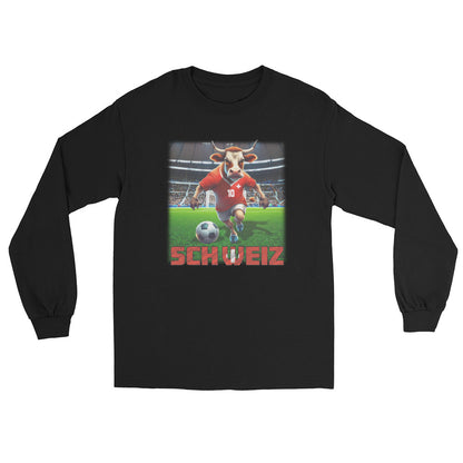 Schweiz EM Fußball Trikot Alternative Unisex Langarmshirt