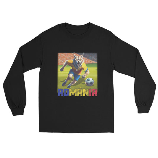 Rumänien EM Fußball Trikot Alternative Unisex Langarmshirt