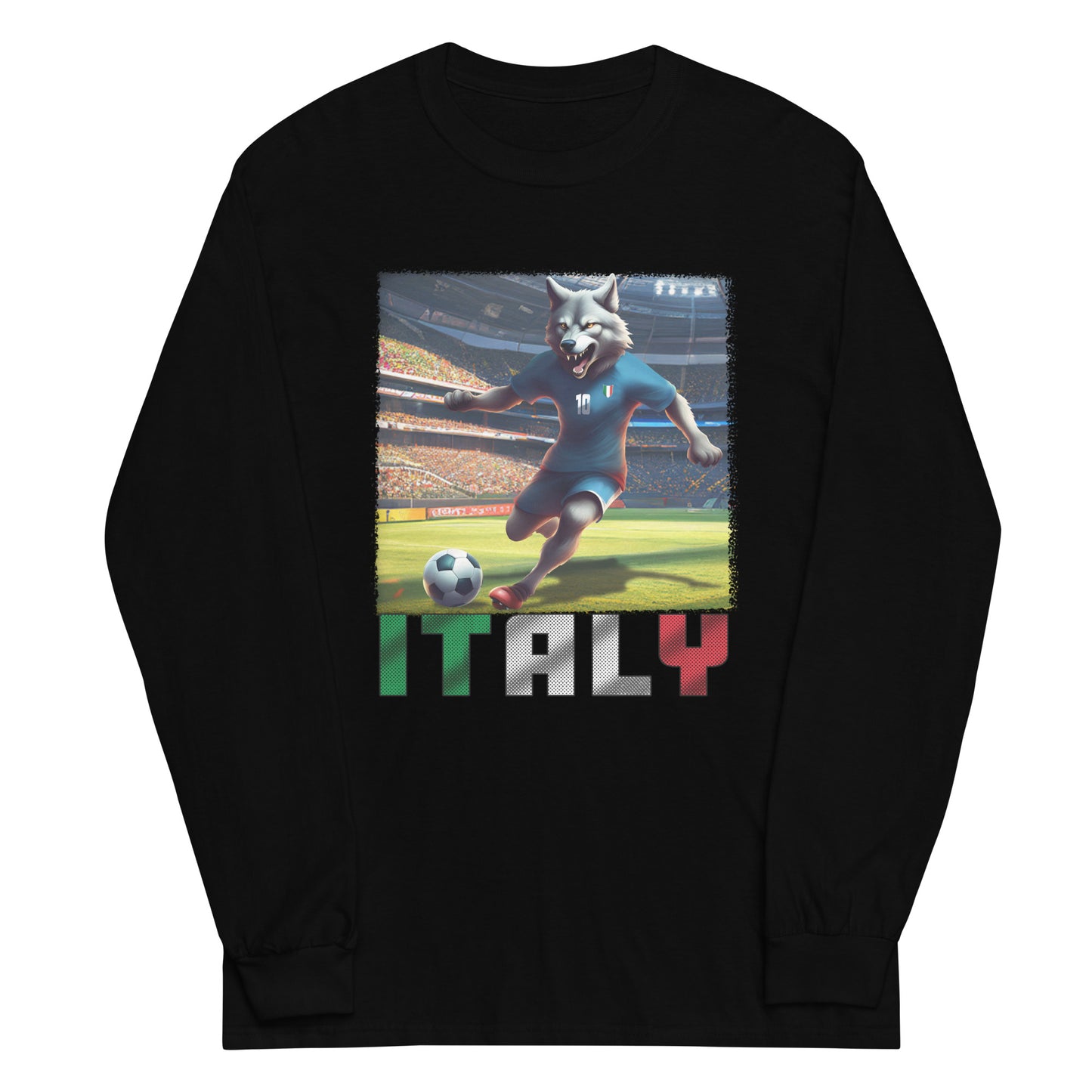Maillot de football du Championnat d'Europe d'Italie, chemise alternative unisexe à manches longues