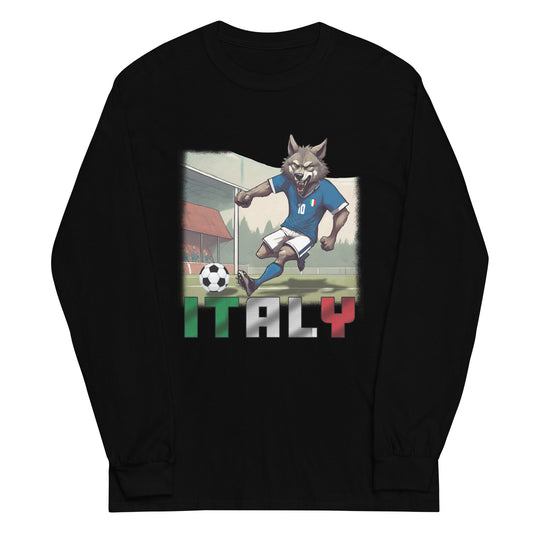 Italien EM Fußball Trikot Alternative Herren-Langarmshirt