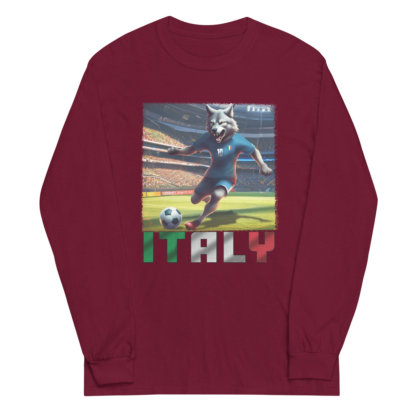 Maillot de football du Championnat d'Europe d'Italie, chemise alternative unisexe à manches longues