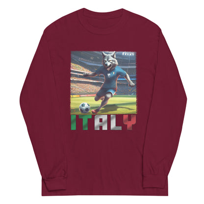 Maillot de football du Championnat d'Europe d'Italie, chemise alternative unisexe à manches longues