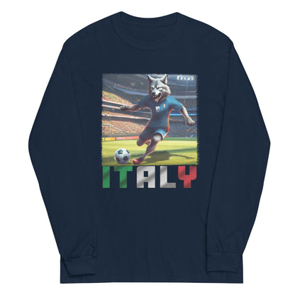 Maillot de football du Championnat d'Europe d'Italie, chemise alternative unisexe à manches longues