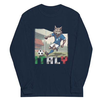 Maillot de football du championnat d'Europe d'Italie, chemise alternative à manches longues pour hommes