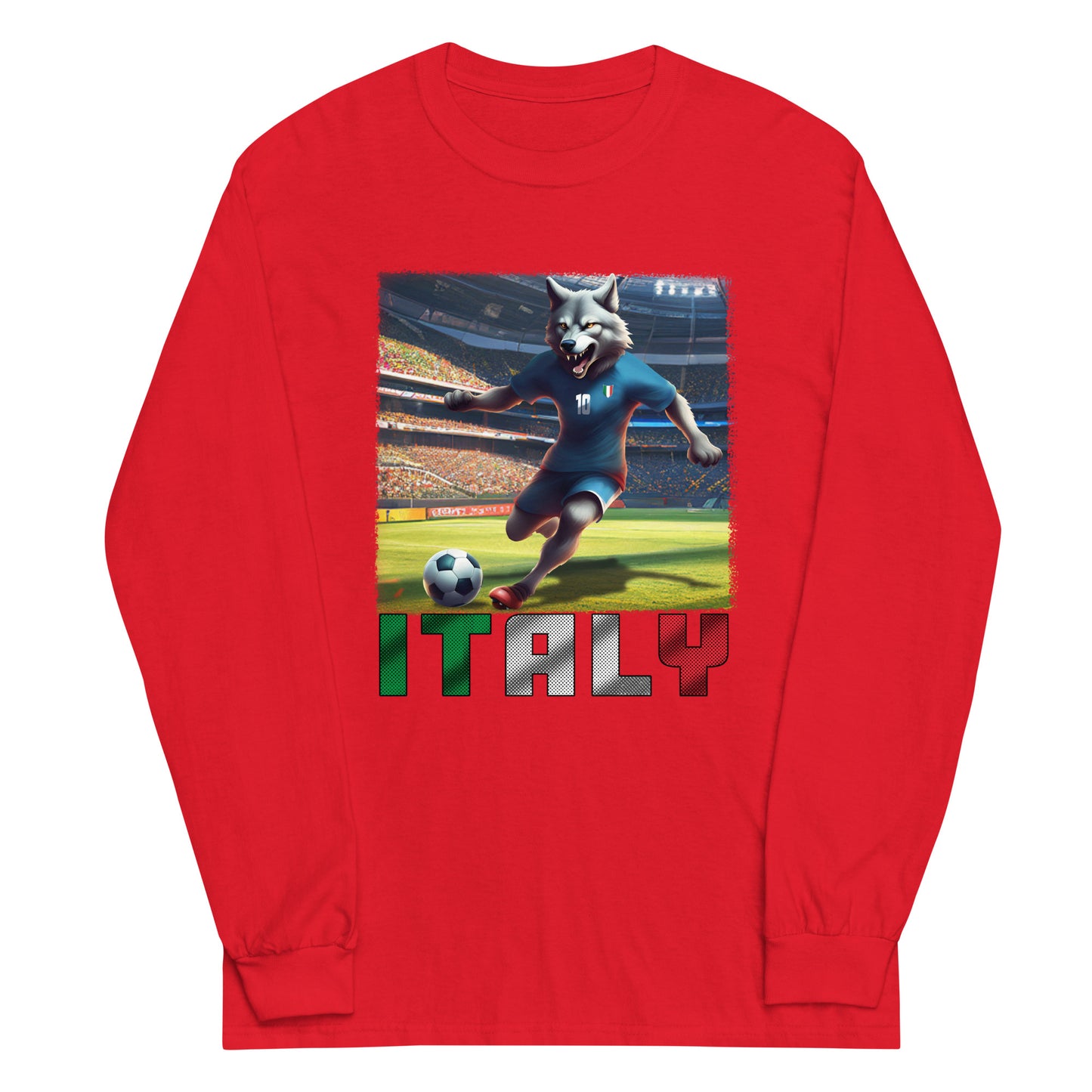 Maillot de football du Championnat d'Europe d'Italie, chemise alternative unisexe à manches longues