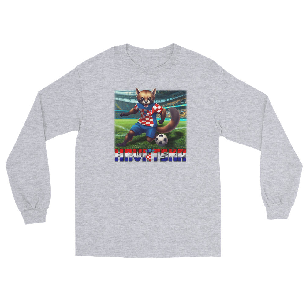 Maillot de football du Championnat d'Europe de Croatie, chemise alternative unisexe à manches longues