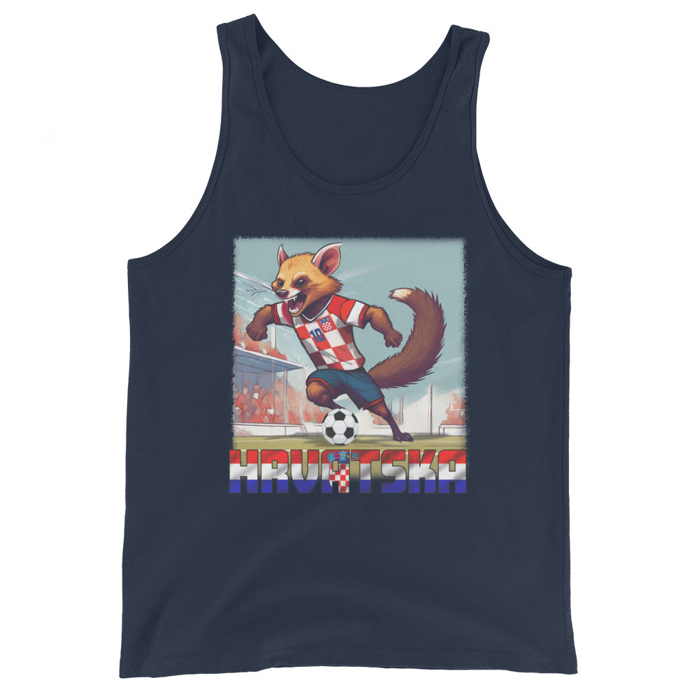 Kroatien EM Fußball Trikot Alternative Klassisches Unisex-Tank-Top