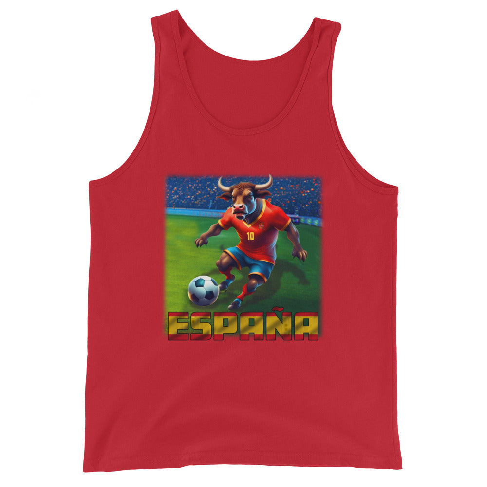 Spanien EM Fußball Trikot Alternative Klassisches Unisex-Tank-Top