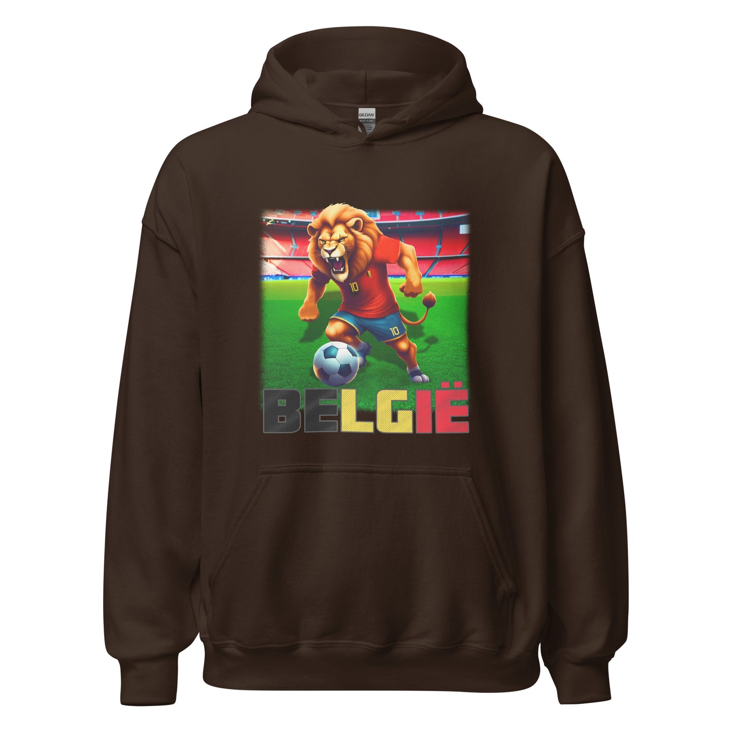 Sweat à capuche unisexe alternatif du maillot de football du Championnat d’Europe de Belgique