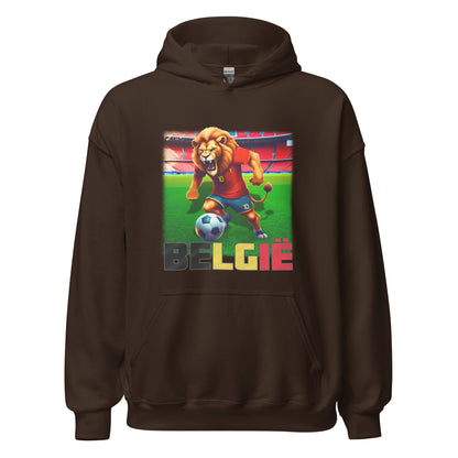 Sweat à capuche unisexe alternatif du maillot de football du Championnat d’Europe de Belgique