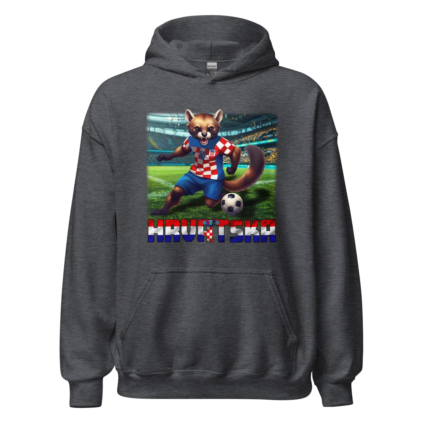 Sweat à capuche unisexe alternatif du maillot de football du Championnat d’Europe de Croatie