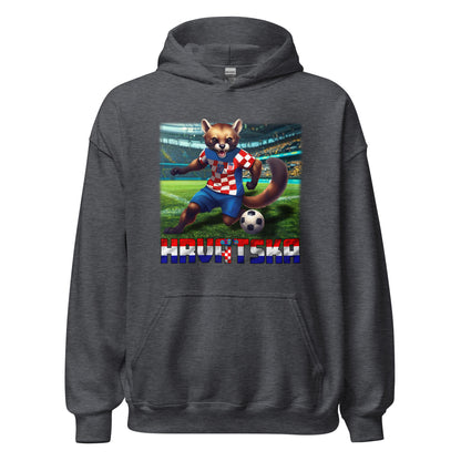 Sweat à capuche unisexe alternatif du maillot de football du Championnat d’Europe de Croatie