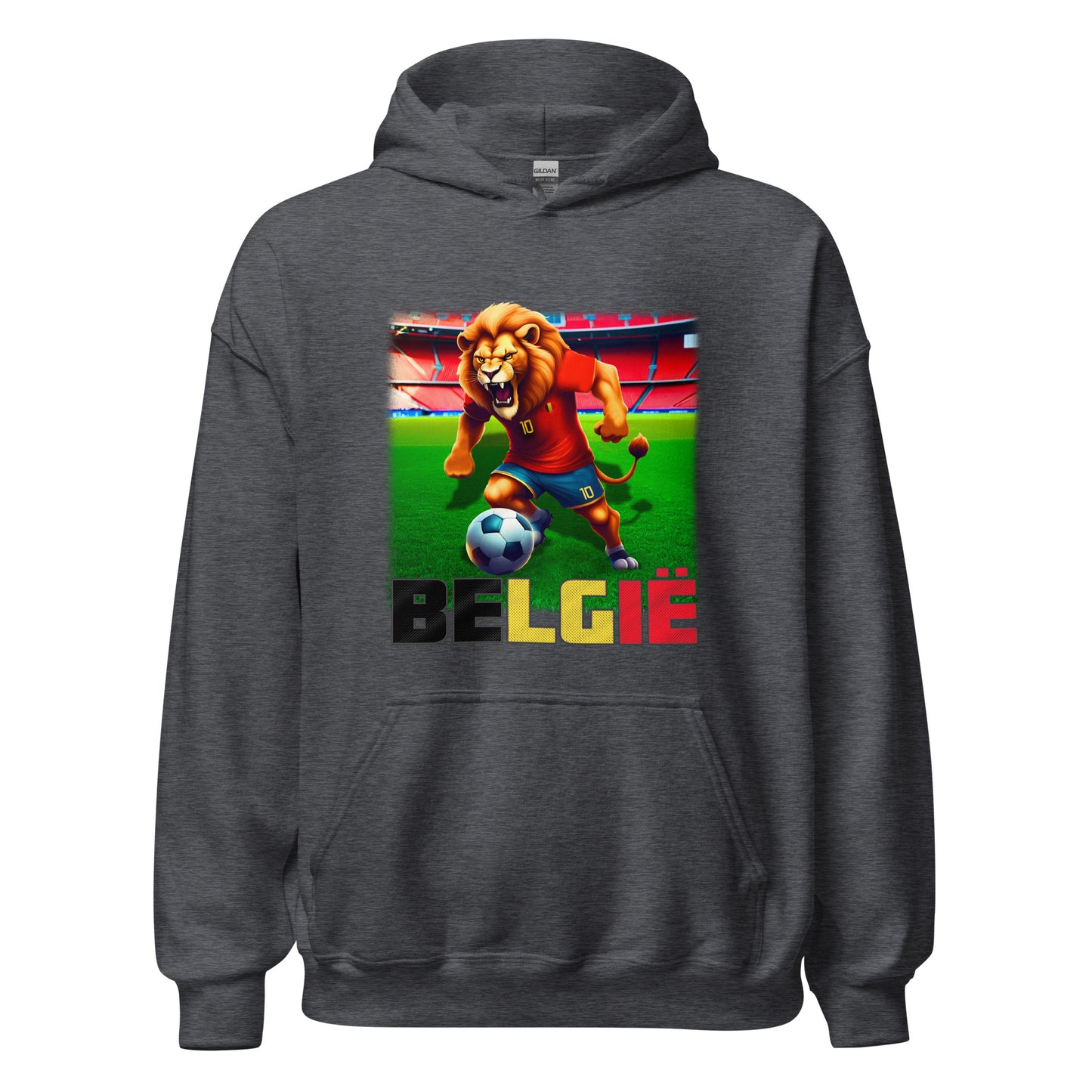 Sweat à capuche unisexe alternatif du maillot de football du Championnat d’Europe de Belgique