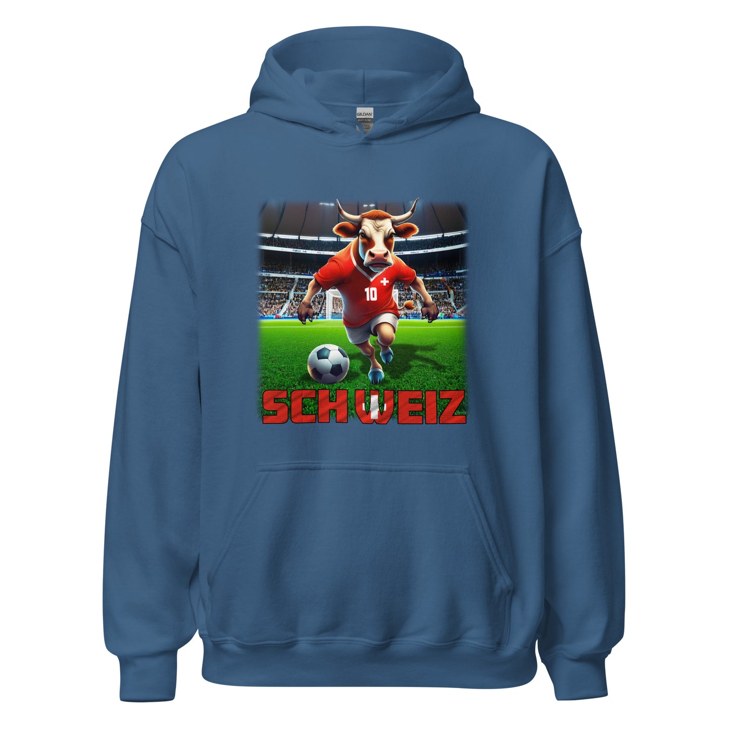 Schweiz EM Fußball Trikot Unisex-Kapuzenpullover