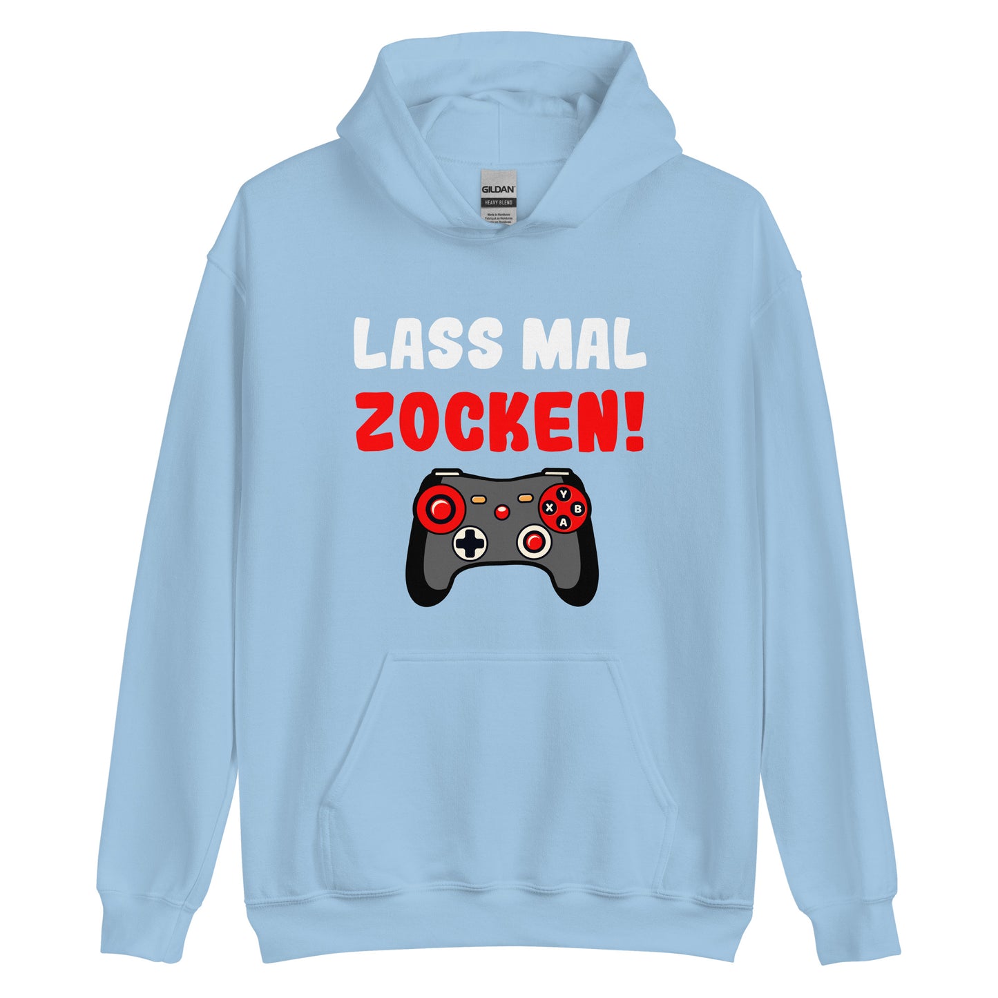 Unisex-Kapuzenpullover "Lass mal zocken!"