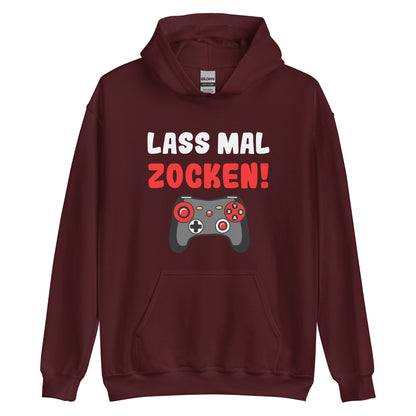 Unisex-Kapuzenpullover "Lass mal zocken!"