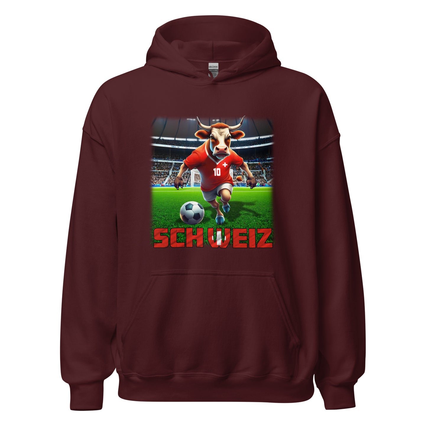 Schweiz EM Fußball Trikot Unisex-Kapuzenpullover