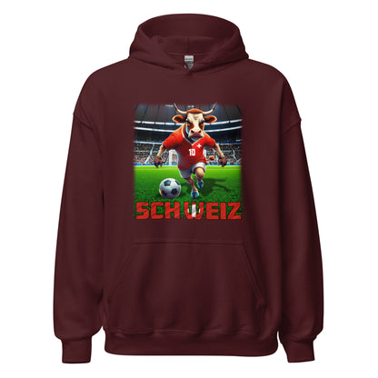 Schweiz EM Fußball Trikot Unisex-Kapuzenpullover