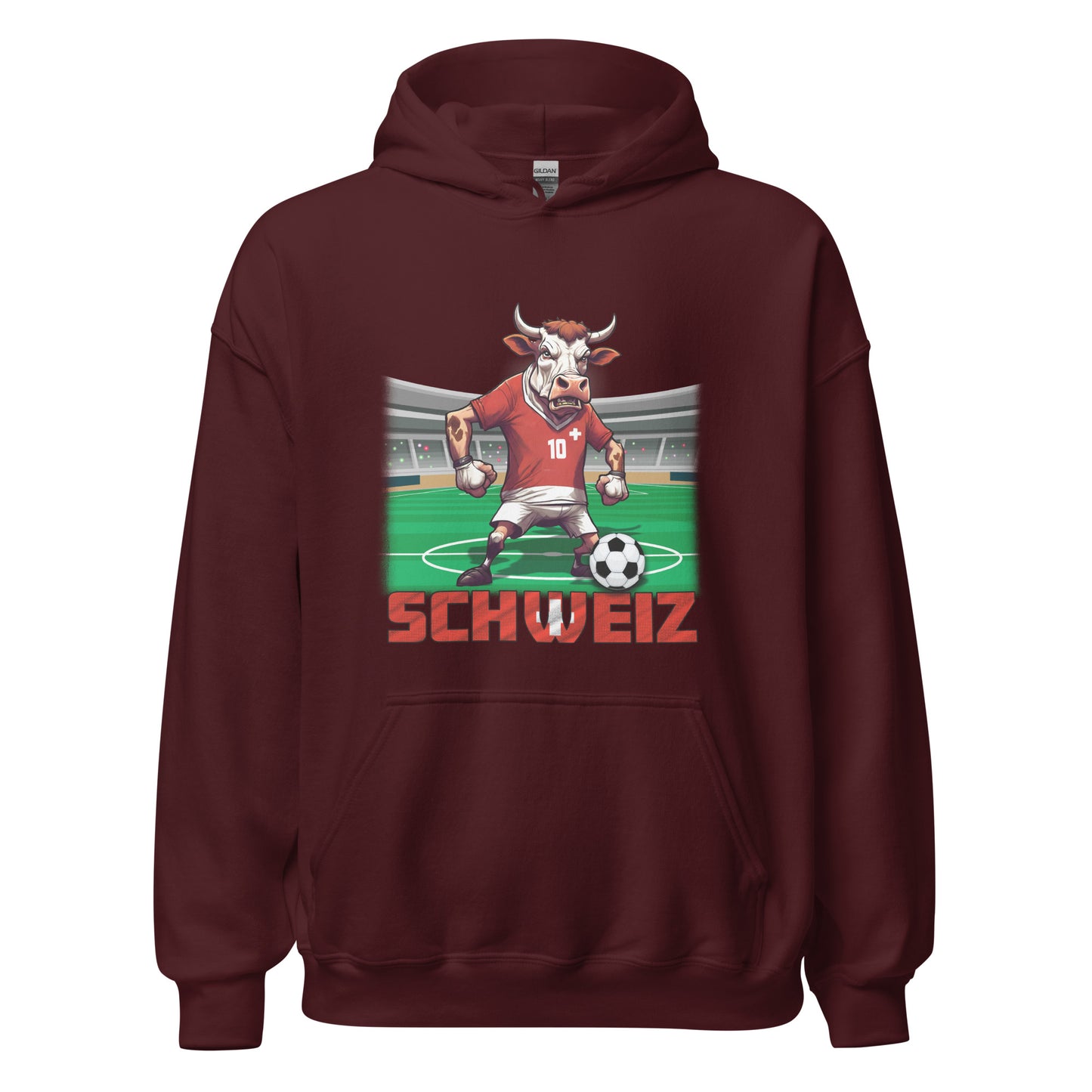 Schweiz EM Fußball Trikot Unisex-Kapuzenpullover