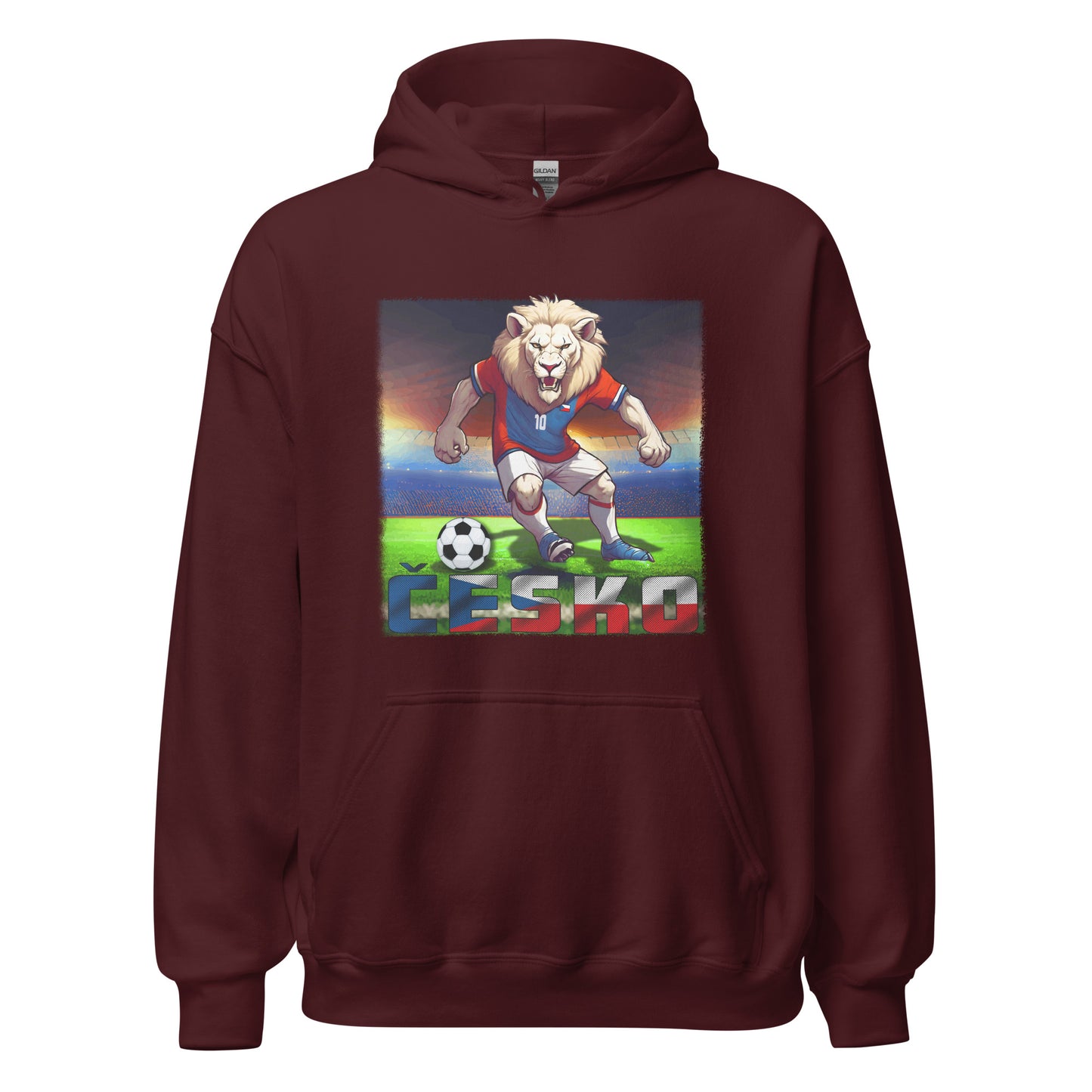 République tchèque Championnat d'Europe maillot de football alternative unisexe sweat à capuche