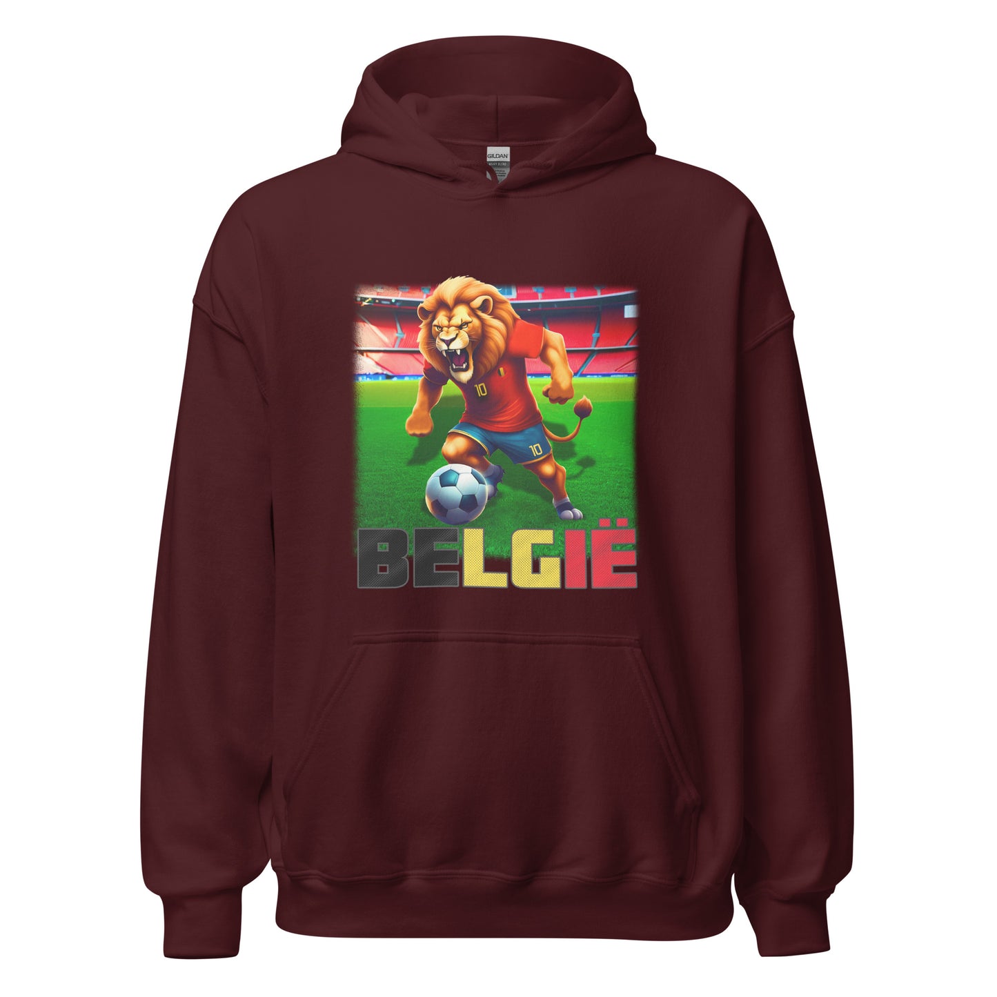 Sweat à capuche unisexe alternatif du maillot de football du Championnat d’Europe de Belgique