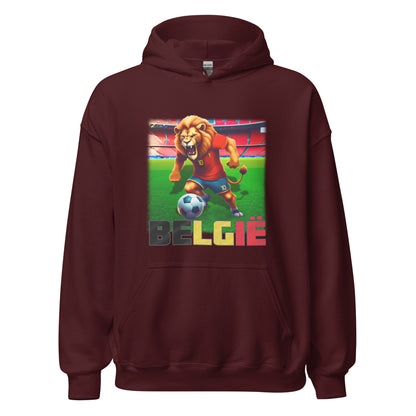 Sweat à capuche unisexe alternatif du maillot de football du Championnat d’Europe de Belgique