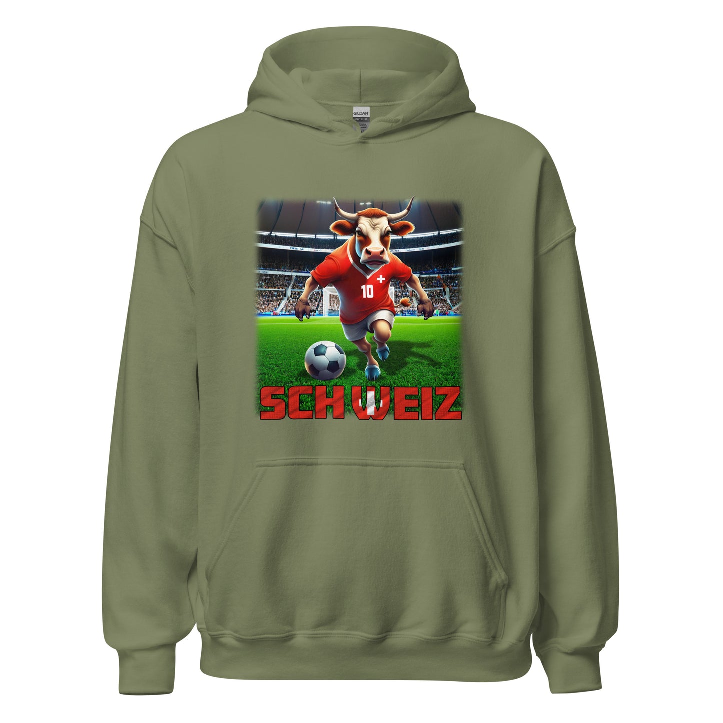 Schweiz EM Fußball Trikot Unisex-Kapuzenpullover