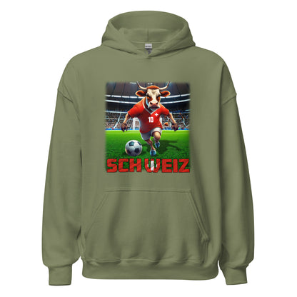 Schweiz EM Fußball Trikot Unisex-Kapuzenpullover