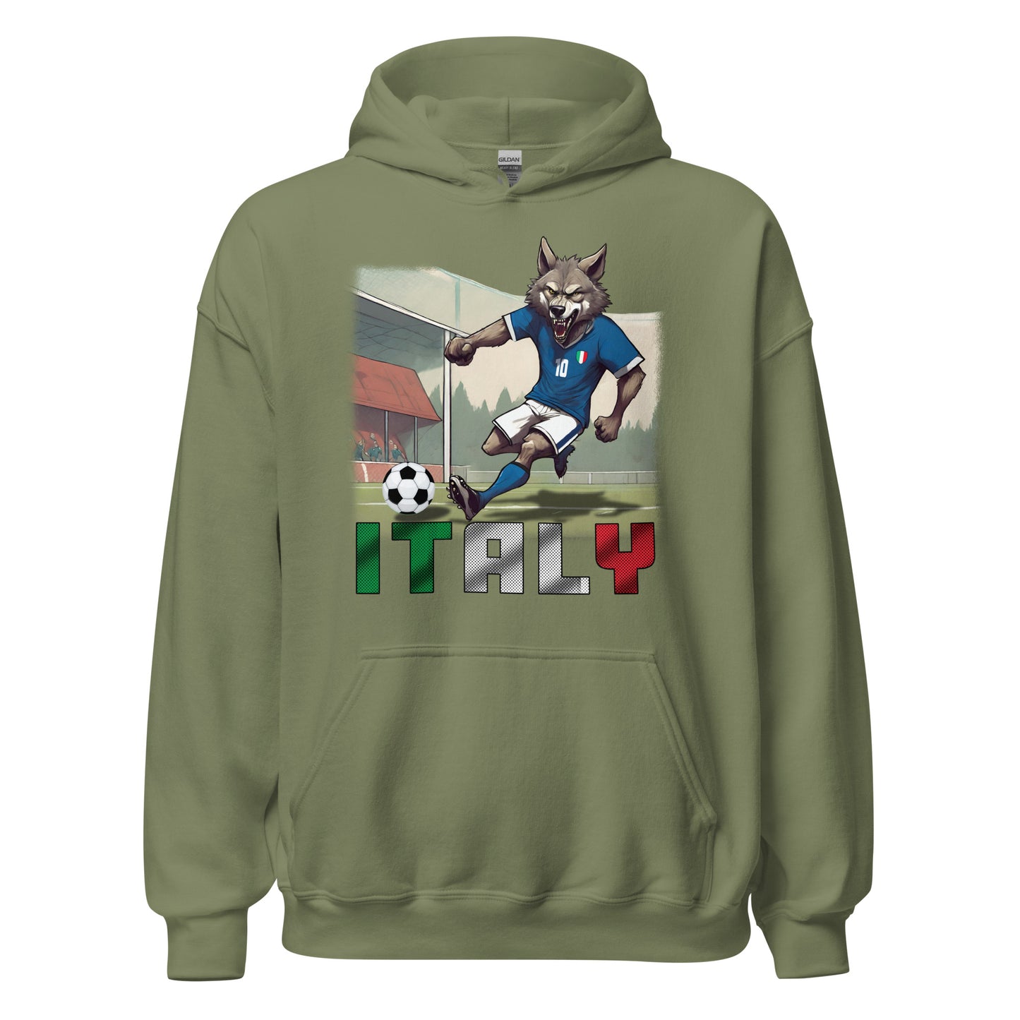 Sweat à capuche unisexe alternatif du maillot de football du Championnat d’Europe d’Italie