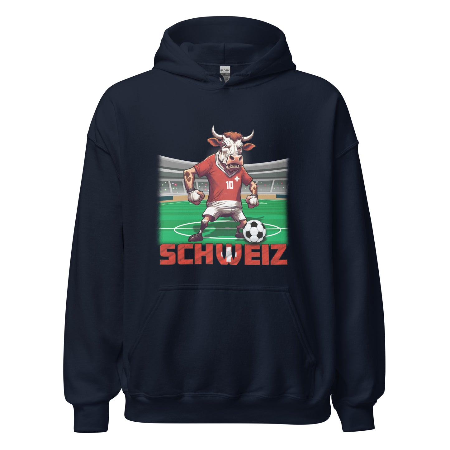 Schweiz EM Fußball Trikot Unisex-Kapuzenpullover