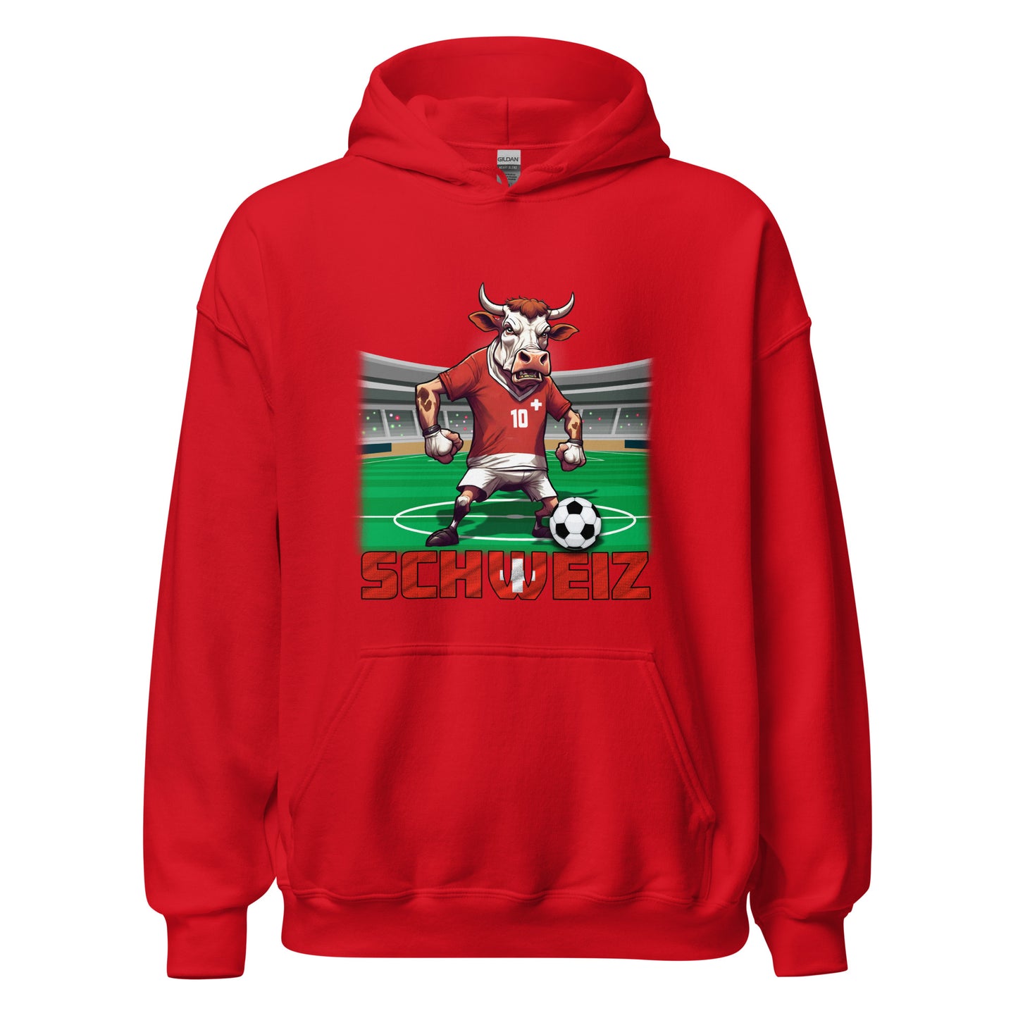 Schweiz EM Fußball Trikot Unisex-Kapuzenpullover