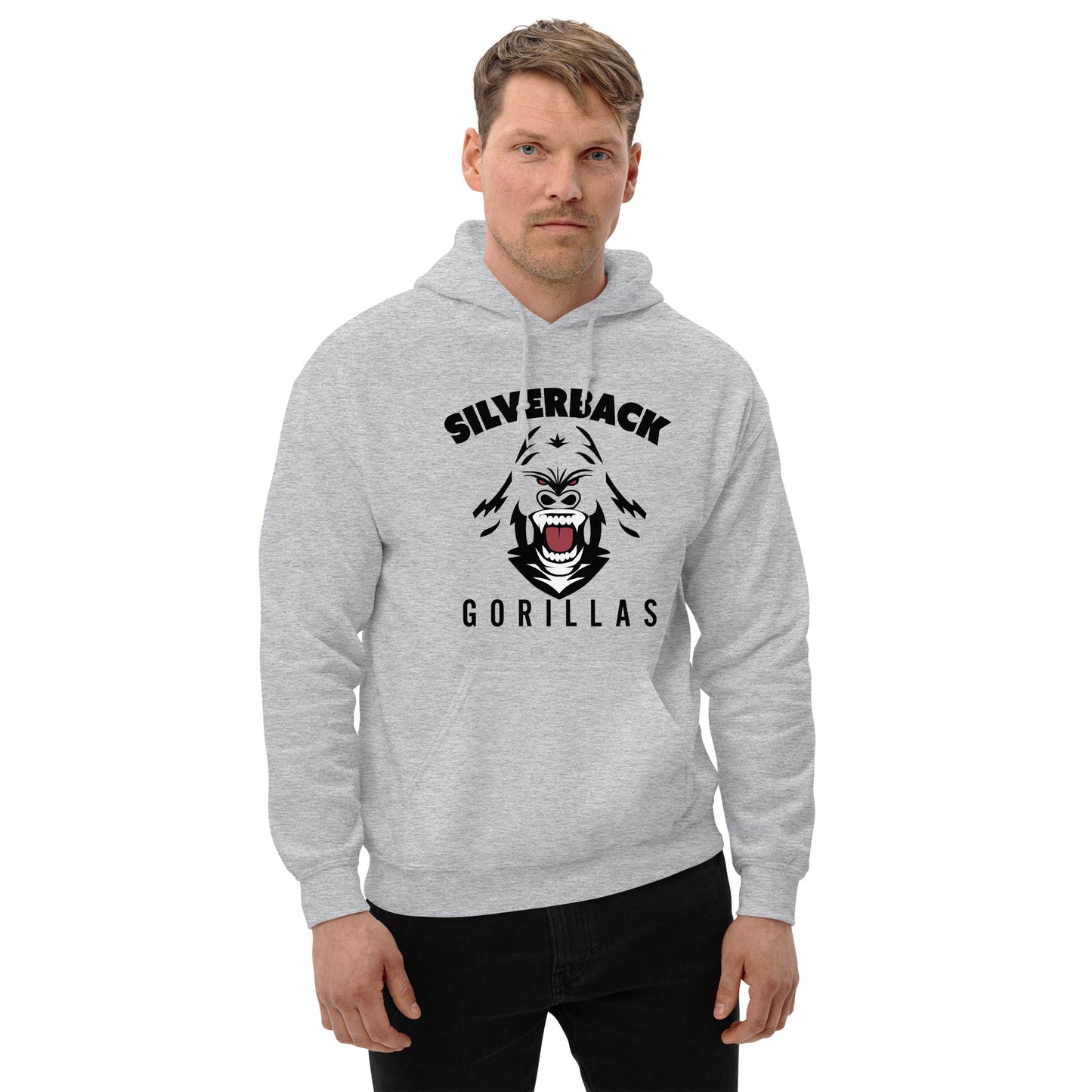 Unisex-Kapuzenpullover "Silverback Gorillas"