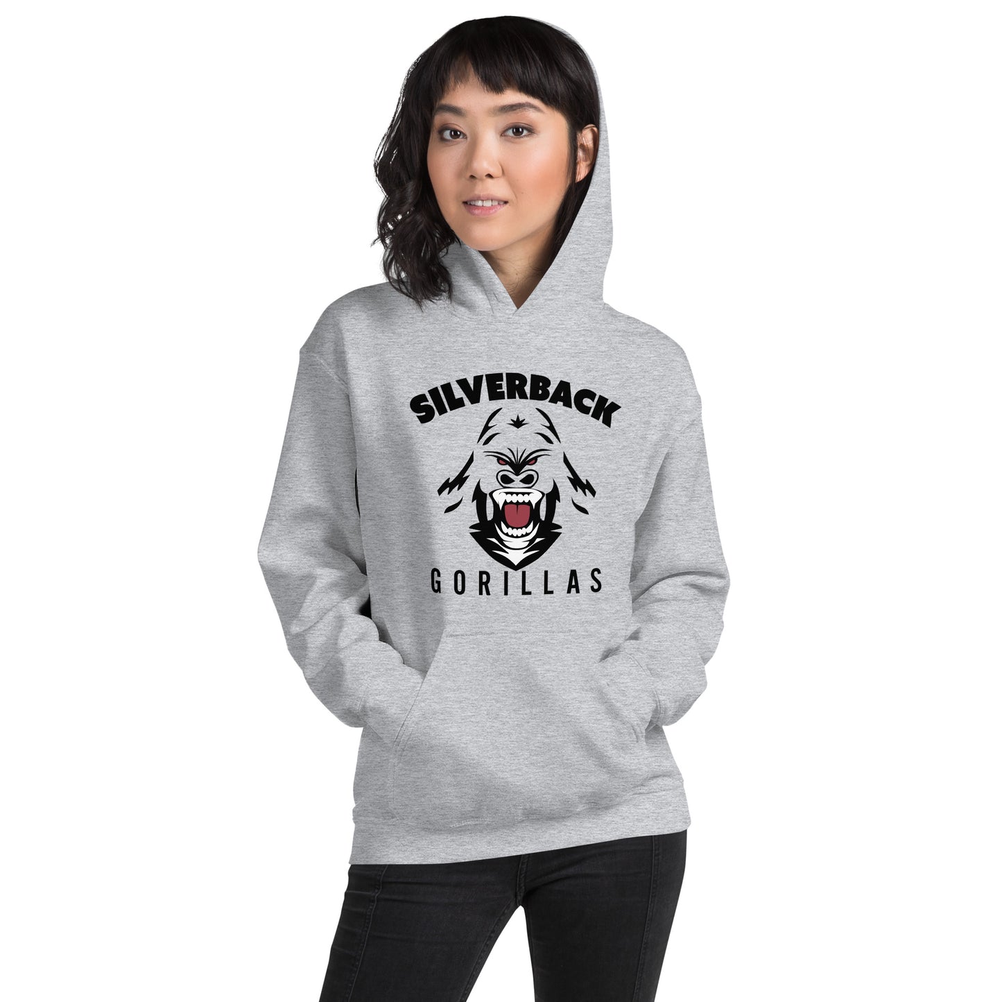 Unisex-Kapuzenpullover "Silverback Gorillas"