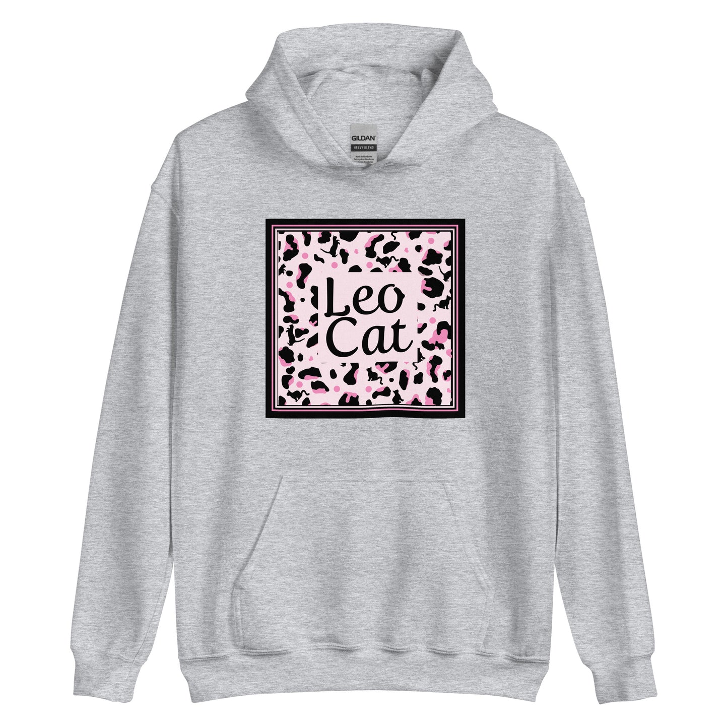 Frauen-Kapuzenpullover Leopard Design "Leo Cat"