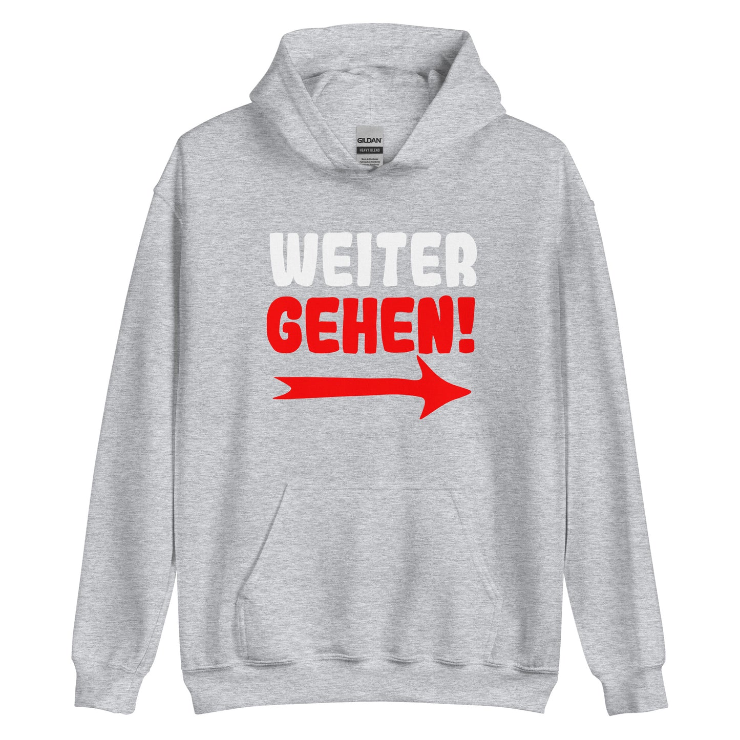Unisex-Kapuzenpullover "Weitergehen"