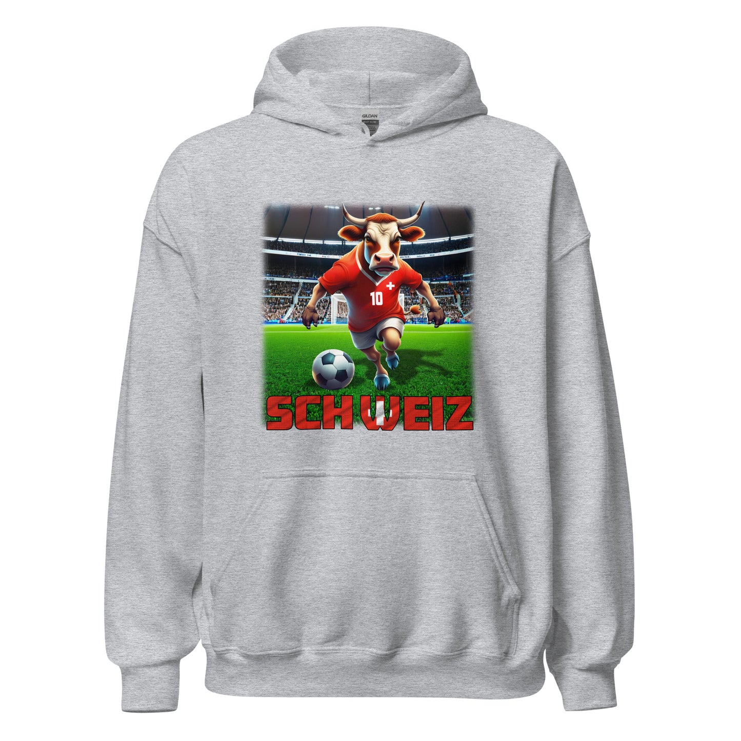 Schweiz EM Fußball Trikot Unisex-Kapuzenpullover