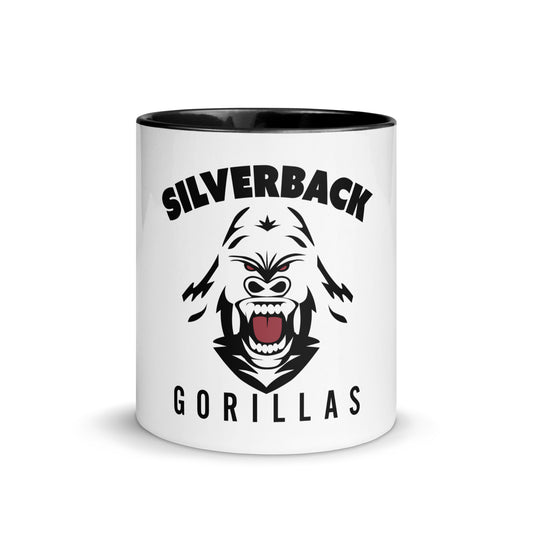 Mug with colored interior "Silverback Gorillas"
