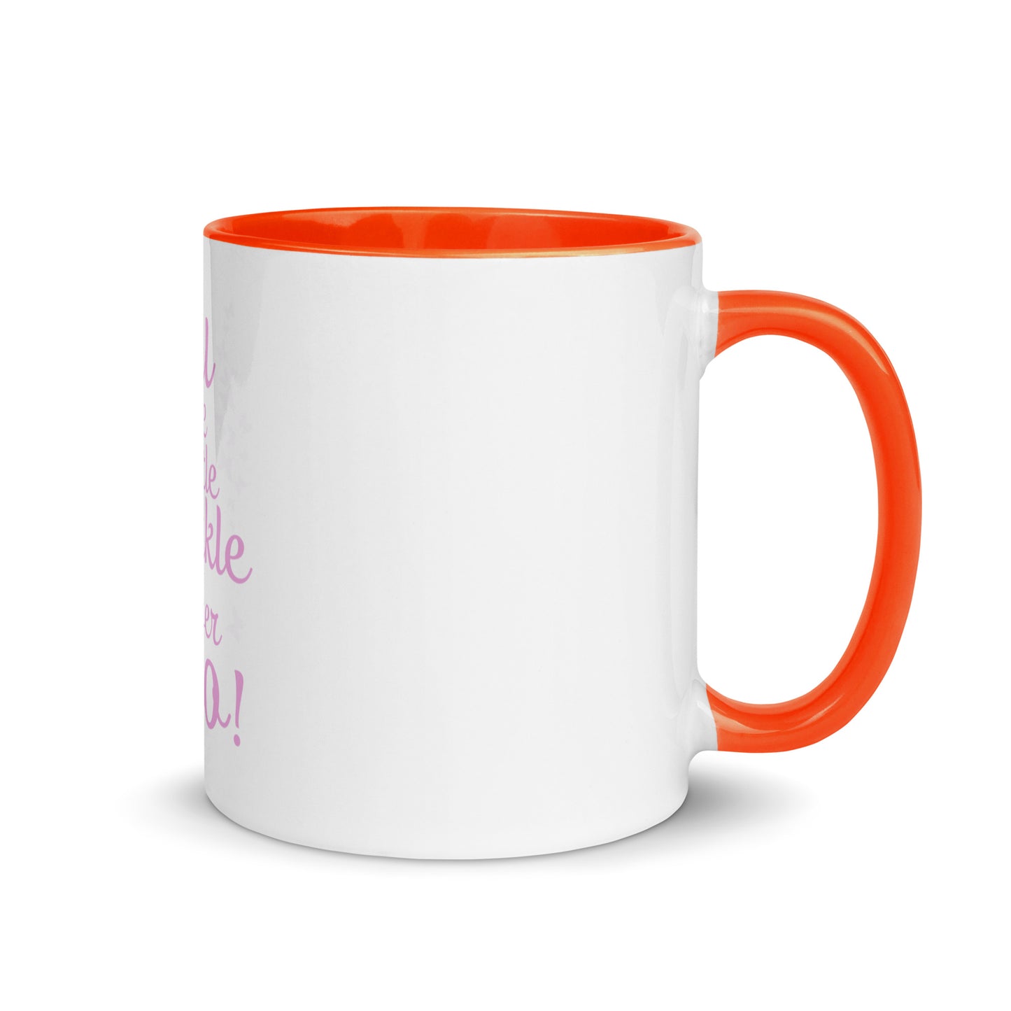 Mug avec intérieur coloré "Tu laisses un peu d'éclat partout où tu vas"